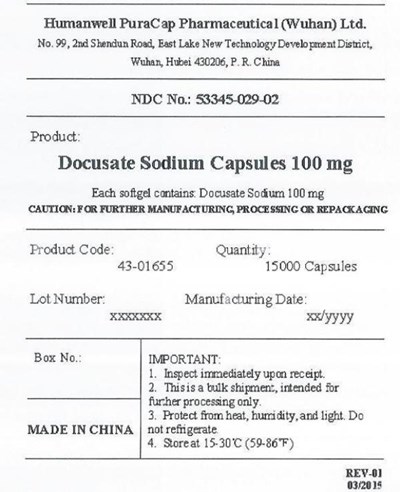 Dss 100 mg Red Bulk Label 15000ct